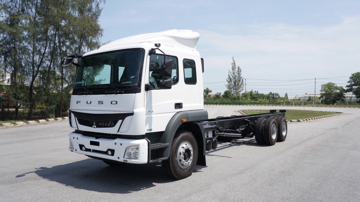 xe tải 3 chân Fuso FJ 285 14.2 tấn chassi