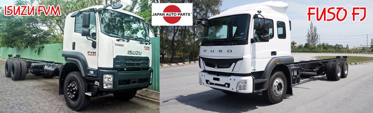 So sánh xe tải 3 chân Fuso và Isuzu