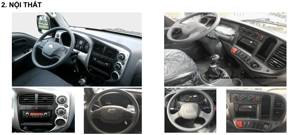 so sánh xe tải k250 và n250