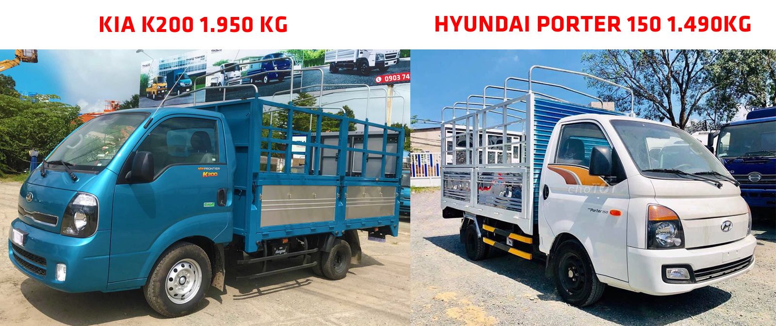 So sánh xe H150 và K200