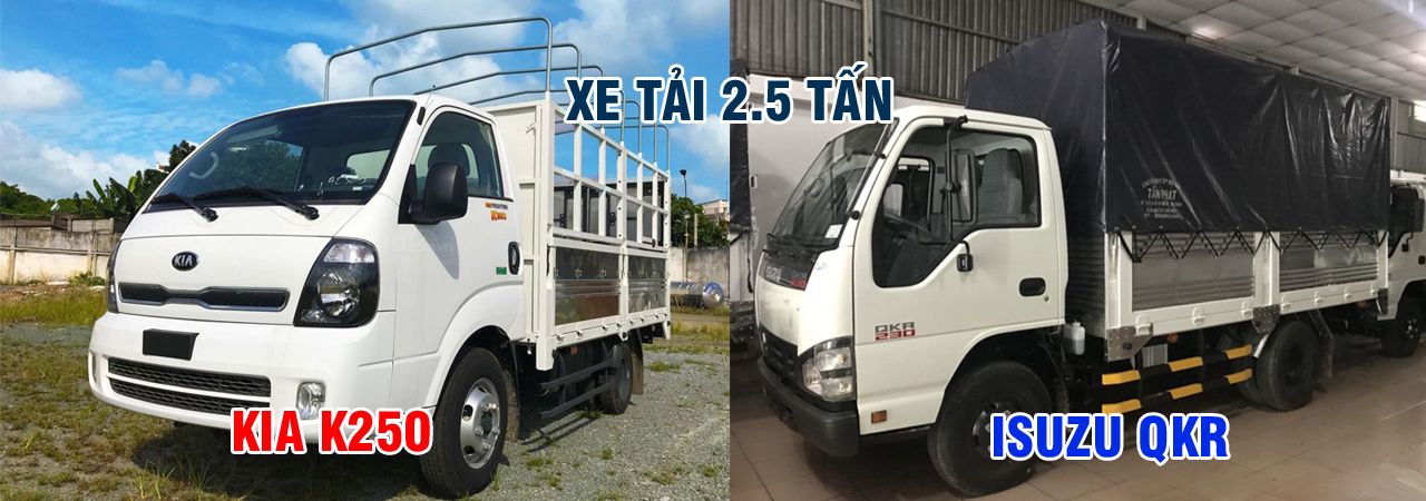 KIA K250 và isuzu qkr