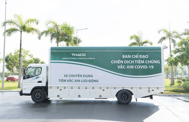 xe chuyên dùng chở vaccine Thaco Mitsubishi Fuso