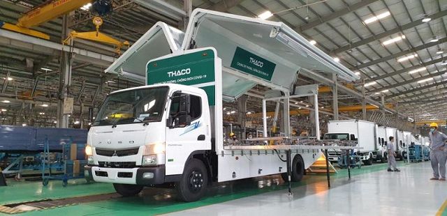 xe chuyên dùng chở vaccine Thaco Mitsubishi Fuso