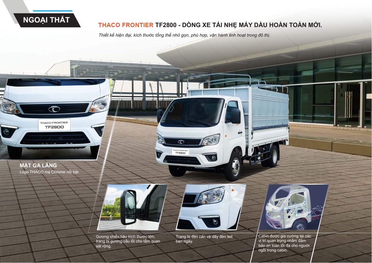 ngoại thất xe tải tf2800