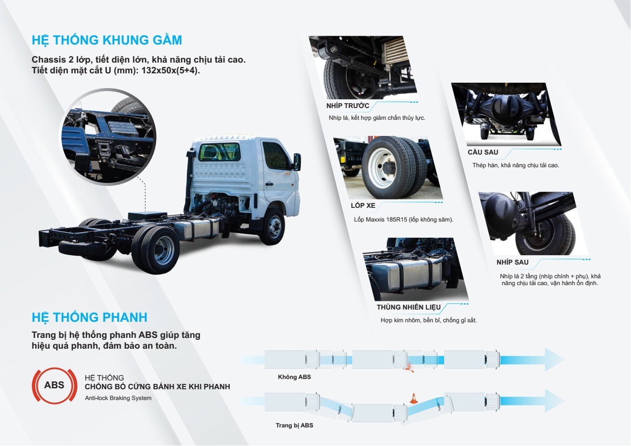 hệ thống khung gầm tf2800