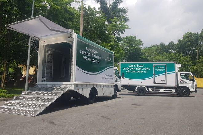 xe chuyên dùng chở vaccine Thaco Mitsubishi Fuso