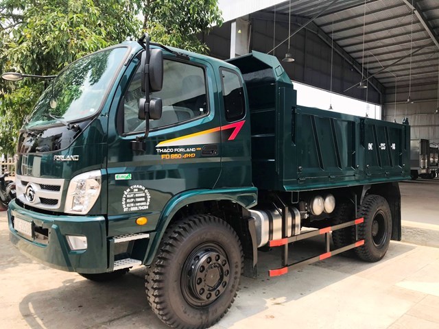 Xe ben 2 cầu dầu nhông truyền - Thaco Forland FD140 4WD 7.6 tấn 6.5 khối
