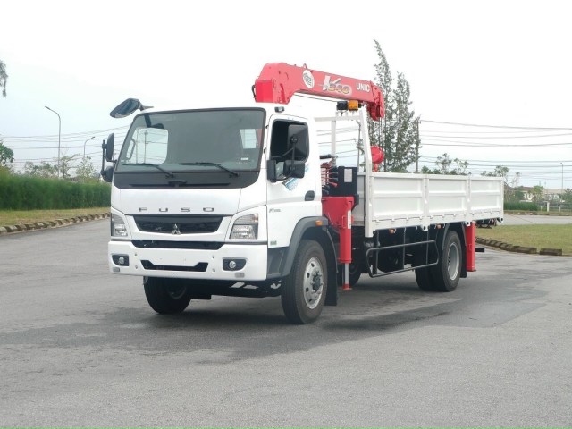 Xe tải Fuso FI 170L gắn cẩu 3 tấn