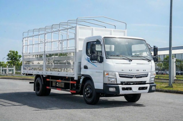 Xe tải thùng mui bạt 3.5 tấn Mitsubishi Fuso Canter TF7.5 Euro 5