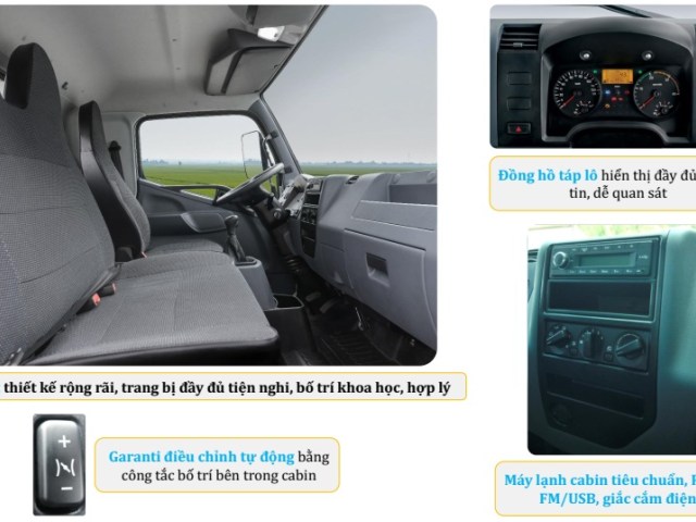 Xe chở xe kéo xe sàn trượt 5 tấn sàn 5m6 - Fuso FA 140 L