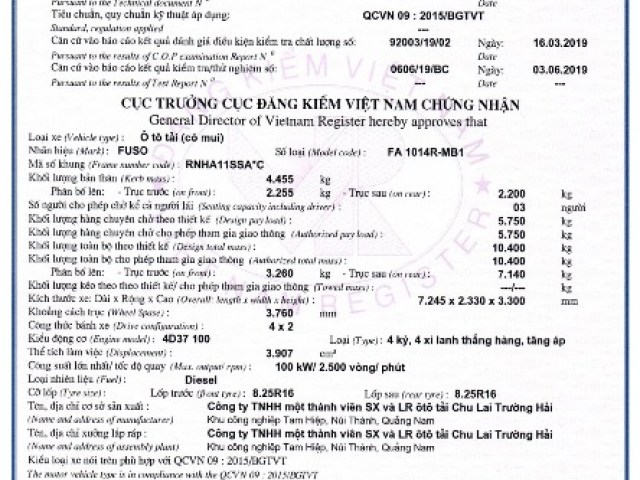 FUSO FA 1014R