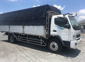 Mitsubishi Fuso FI170L - Xe Tải Mui Bạt 8 Tấn 2 Chân Bửng Nhôm