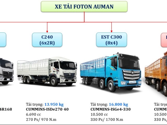 Xe nâng đầu 3 chân Auman C240