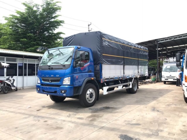 Mitsubishi Fuso FI170L - Xe Tải Mui Bạt 8 Tấn 2 Chân Bửng Nhôm